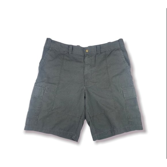 Eddie Bauer Grey Cargo Shorts - Picture 1 of 11